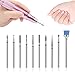 Produktbild 10 Stücke Nagelhaut Elektrischer Nagelfräser Nail Drill Bits,MWOOT Nagelfräser Schleifkopf Maniküre Pediküre Bits Werkzeuge