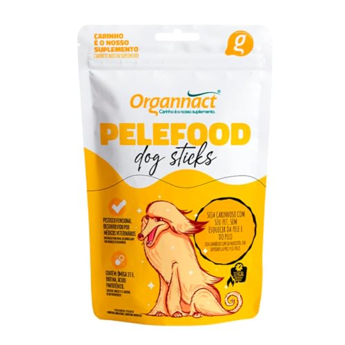 Suplemento PeleFood DOG STICKS 450G Vitamínico Mineral Aminoácido Manutenção Pele e Pelo do Pet