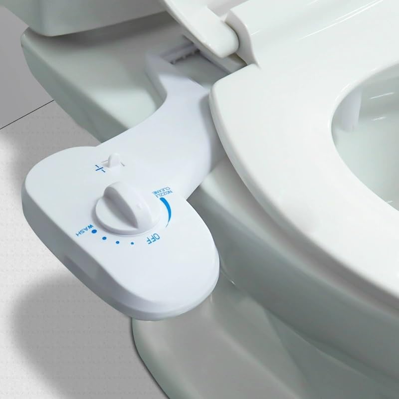 Asiento de inodoro con bidé, no eléctrico, inteligente, con chorro individ