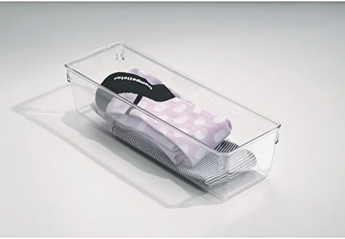 InterDesign (60330) Linus Small Dresser Drawer Organizer, Clear