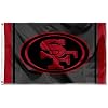 WinCraft Chicago Bears Blackout Sideline Flag - 3x5 Foot Outdoor Banner, Double Sided, Polyester - View #14