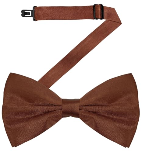 Image of MDSTYLE Bow Ties for Men Pre-Tied Adjustable - Classic Men's Bow Tie - Tuxedo Wedding Formal Bowtie Solid Color Bowties