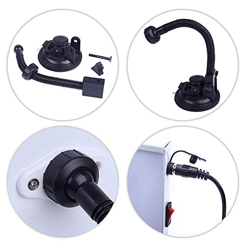 Image of JIANWEI Paintless Dent Repair LED Line Board Double Stripe, 5v USB lamp Board Dent Repair Set Paintless Hail Removal Board Tool with Ajustment Holder LED Double Panel Strip Line Board(Black White)
