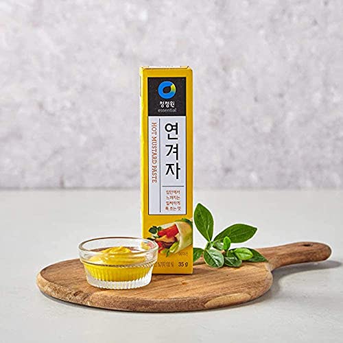 Chung Jung One Korean Premium Hot Spicy Yellow Mustard Paste, All-Natural, No Synthetic Additives, Versatile for Hot Dogs and Naengmyeon, 95g - Image 4