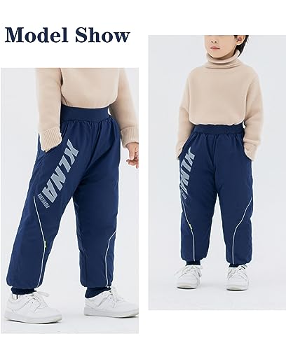 SEAUR Kids Toddler Snow Pants Boys Girls Warm Down Pants Lightweight Windproof Winter Puffer Trousers for Child Activewear4