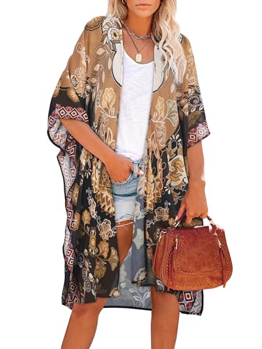 Image of Swimsuit Coverups for Women Sarong Beach Bikini Wrap Sheer Short Skirt Chiffon Scarf for Swimwear