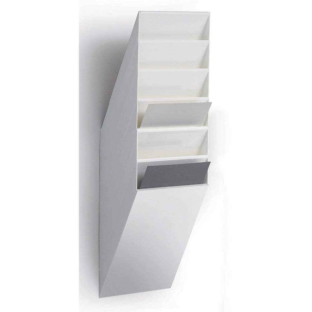 Durable Flexiboxx Literature Holder 6 A4 Portrait - White