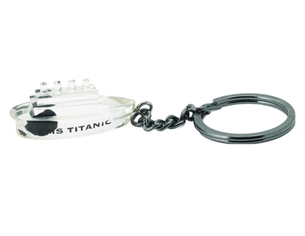 Titanic Schlüsselanhänger Aus Massivem Zinn – Handgefertigt In UK, 45x85 Mm, Inkl. Karabiner & Geschenkbeutel