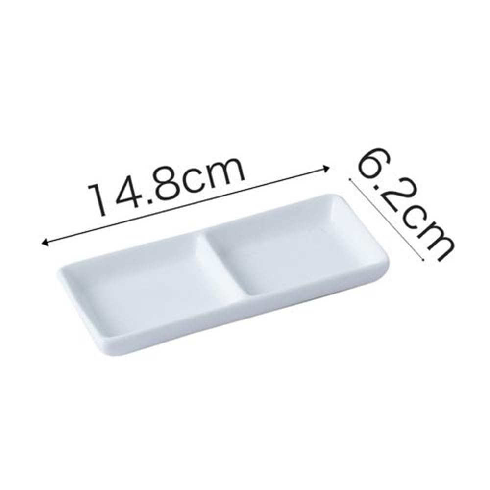 Soßengericht Weiße, wiederverwendbare Tabletts for Essen, kleine Sojasaucenschale, perfekt for Dips, Snacks, Tapas