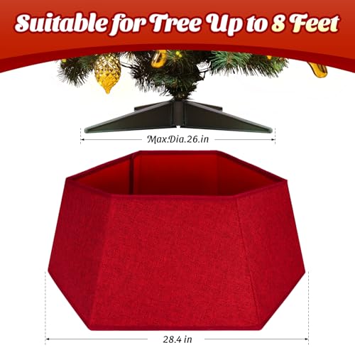 EverMerry Christmas Tree Skirt 26’’ Christmas Tree Skirts Collar Stand $11.99 AC - image 2
