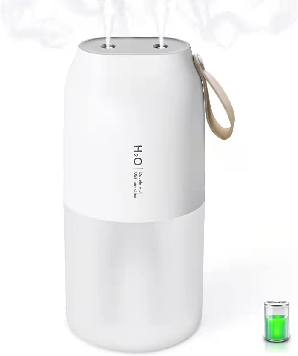 【ダブルミスト＆コードレス】 卓上加湿器