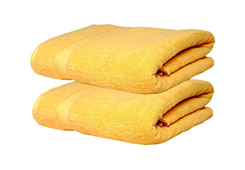 Image of Space Fly Cotton Towels for Bath | 600 GSM Bath Towel | Luxury Towel Set of 1 (Peach)