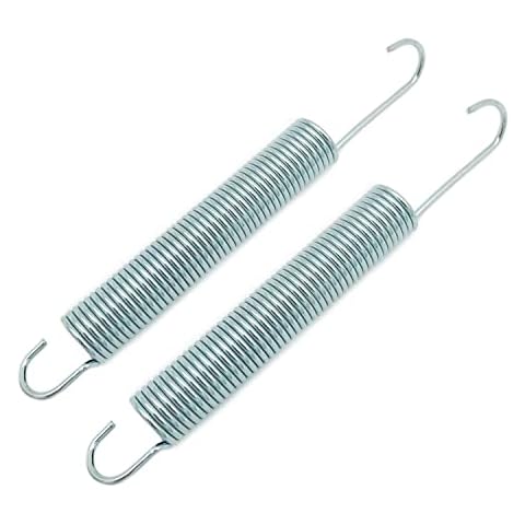 Souldershop 6 1/4 inch Replacement Recliner Sofa Chair Mechanism Tension Springs Long Neck Hook Style Silver Color (Pack of 2) Cover