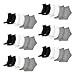 Produktbild PUMA unisex Quarter Sportsocken Kurzsocken Socken 271080001 15 Paar, Farbe:Mehrfarbig, Menge:15 Paar (5x 3er Pack), Größe:43-46, Artikel:-882 grey / white / black
