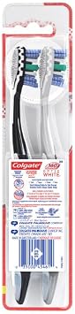 Colgate 360 Advanced Optic White Toothbrush, Soft, 2 Count