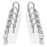 TRADESAFE Lockout Tagout Locks Set - 10 Silver Aluminum Loto Locks, Keyed Different Lock Out Tag Out Padlocks...