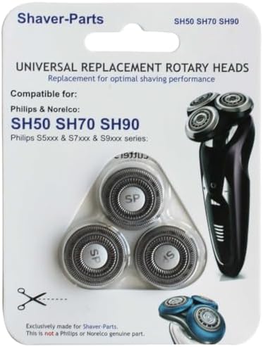 Alternative Philips Shaving Head-heads type SH50 SH70 SH90 (& SH30) (fits in) for Philips/Norelco shavers
