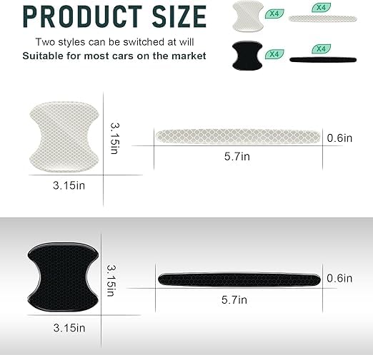 12 stuks autodeur schokdemper, voor AUDI Q7/Q7 TFSI e/SQ7 TFSI SUV verdikking anti-botsing autodeur zijkant geluiddicht kussen bescherming sticker