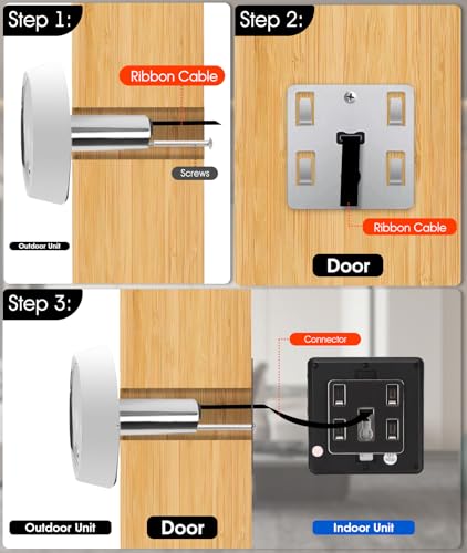 Irosiy DIGITAL PEEPHOLE DOOR VIEWER 2.8In Digital Door Viewer Peephole Camera thumb #5