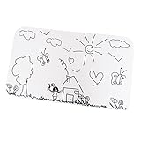 MSV 141375 Badmatte Kindergarten, Mikrofaser, Mehrfarbig, 45 x 75 x 15 cm
