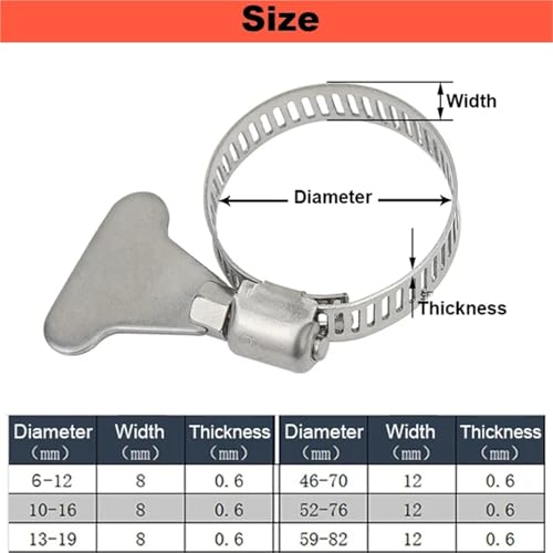Collier de serrage tuyau eau anti fuite à serrage main