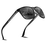 【MODE & KOMFORT】 Diese Sonnenbrille wurde sowohl für Mode als auch für Komfort entwickelt. Das flexible und biegsame Material ist extrem leicht und passt sich perfekt an Nase und Kopf an, ohne Druckstellen zu verursachen, im Gegensatz zu anderen Rahmenmaterialien, die schwer und unangenehm sein können