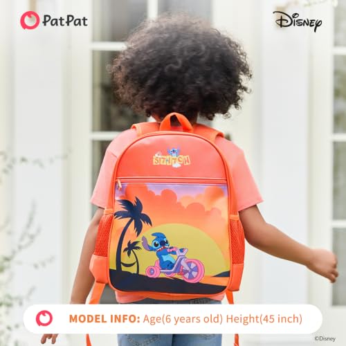 Image of Disney Lilo & Stitch Boys /Girls Backpack for Elementary Kindergarten TK 12L | Water-Stain-Tear-Resistant Fabric, Lightweight 350g, Ergonomic Padded Adjustable Straps, Chest Strap Support, Large Capacity