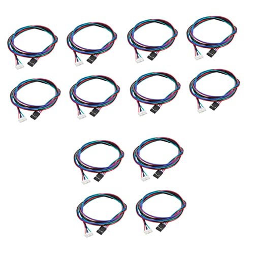 Gatuida 12pcs Bipolar Stepper Motor Cables for Nema Used in Reprap Printers and Cnc Machines Cable for Motor Connection