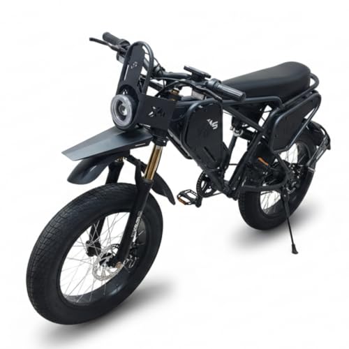 Image of VIGOREBIKE Vigor X45 Electric Cycle with Dual Disc Brakes, 350w Hub Motor, 18.5Ah Li-Ion Battery, 95% Pre-Assembled with Charger,Fat Tyre,Optional Gear Shifter. (Black and Gray)