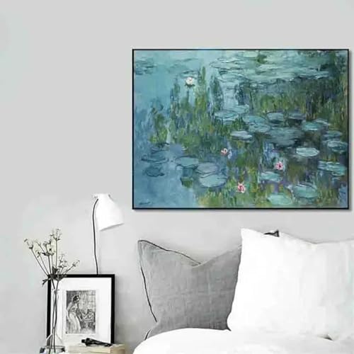 Impression Monet nénuphar sur toile sans cadre 60x90 pour rénover votre déco - 4