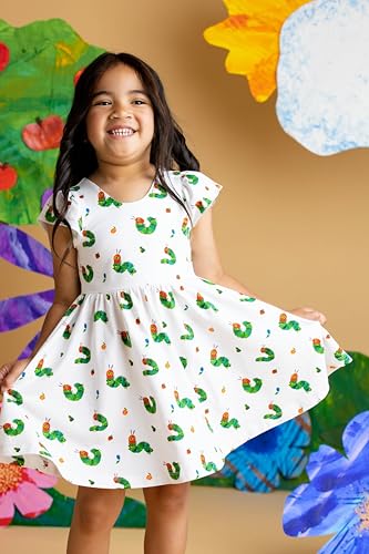 Image of monica + andy Short Sleeve Let's Dance Dress, Organic Cotton Playwear Clothes for Girls, Kids, Toddler & Infant Sizes