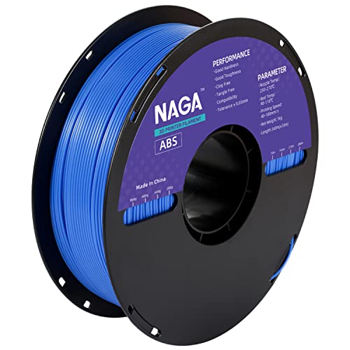NAGA ABS 3D Printer Filament 1.75mm, High Toughness & High Hardness Filament,...