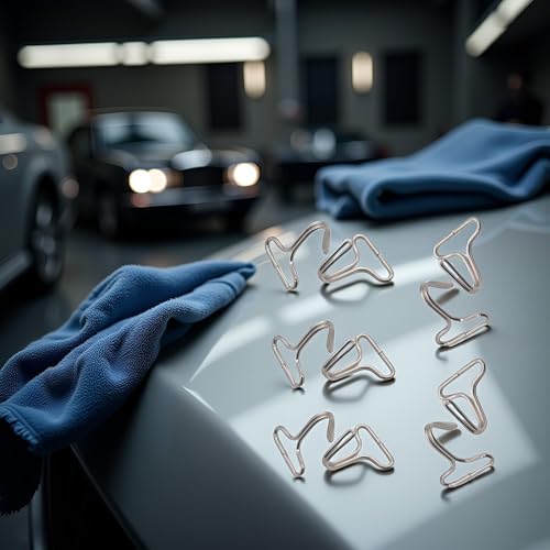 Tnyvm 10Pcs Silver Hook Ring Bundle Strap Car Seat Cushion Hook for Ribbon Loop Belt Hanger Clip Style B Nickel, Fasteners, Buckles