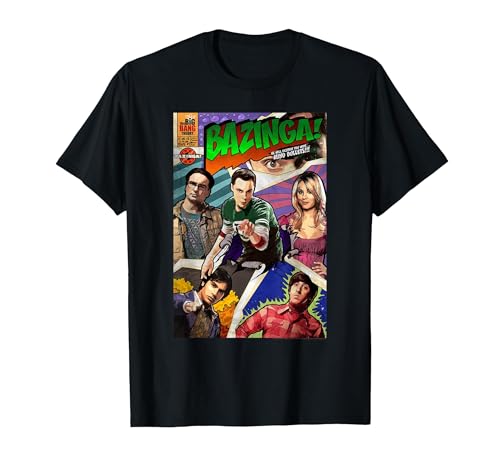 The Big Bang Theory Bazinga T-Shirt, Homme, Noir, L
