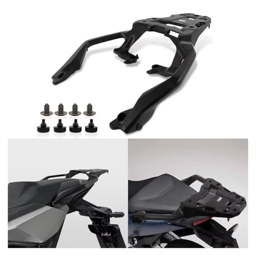 ESSUE Mensola Portapacchi Accessorio per Moto, Portapacchi Posteriore, Telaio di Copertura, Supporto per Portapacchi, per XADV 750, per Forza 750, NC 750 2021-2024. Mensola Supporto Portapacchi(Nero)