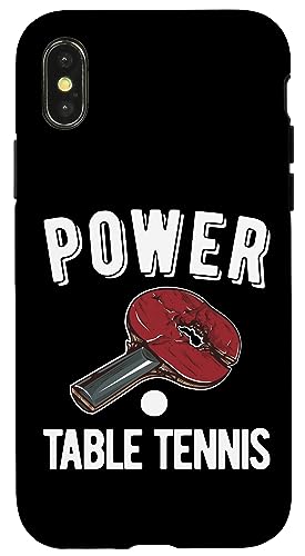 卓球 卓球ラケット パワー卓球ウェア スマホケース iPhone X/XS 用