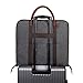 S-ZONE Carry On Garment Bag for Business Travel Canvas Leather Men Suit Cover