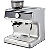 Espresso Machines with Grinder20 Bar Professional Espresso Maker with Milk Frother Steamer Wand Removable Water Tank28 L Water Tankfor Latte and Cappuccino PID Temperature ControlSilver 2