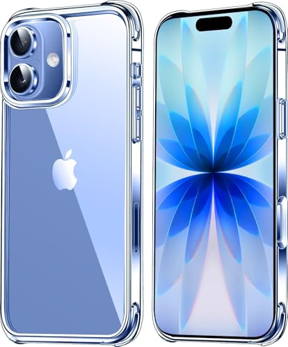Protective Case for iPhone Smooth Soft Touch Silicone Exterior with Soft Inner Lining Slim Lightweight Design Shock Absorbing Protection (Clear for iPhone 17)