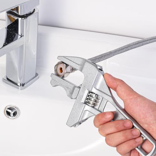 Radsocken 1 Pack Adjustable Spanner Wrench, 6-68 mm Opening Wide Jaw Spanners, Alloy Wrench Spanners Ultra-Thin Shifting Spanner Tap Plumbing Basin Wrench Hand Tools for Bathroom Washbasin 6 Radsocken 1 Pack Adjustable Spanner Wrench, 6-68 mm Opening Wide Jaw Spanners, Alloy Wrench Spanners Ultra-Thin Shifting Spanner Tap Plumbing Basin Wrench Hand Tools for Bathroom Washbasin - Image 6