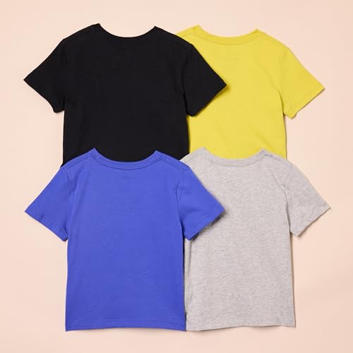 Image of Amazon Essentials Boys and Toddlers' Short Sleeve Tee Shirts, Cotton Jersey, Multipacks
