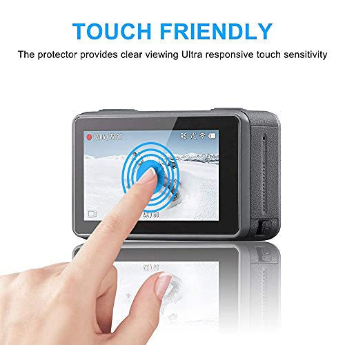 Image of Action Pro 9H Tempered Glass Screen Protector (Pack of 3) | Compatible with DJI Osmo Action Sport Camera | Anti-Scratch, HD Clarity, Bubble-Free, Easy Installation Protective Film