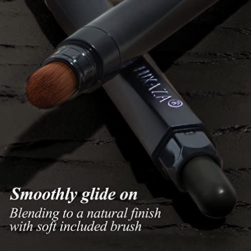 Luxaza Cream Single Eyeshadow Stick With Blending Brush, Hypoallergenic Eye Shadow Stick Makeup, Pro Waterproof & Long Lasting Eye Brightener Stick, Matte Eyeshadow Pencil Crayon Matte #122 #TOP2