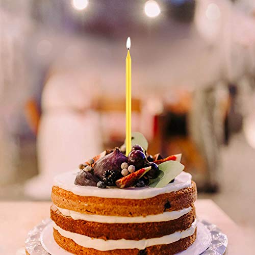 image for BEANLIEVE 20-Count Rainbow Birthday Candles - Colorful Birthday Candle