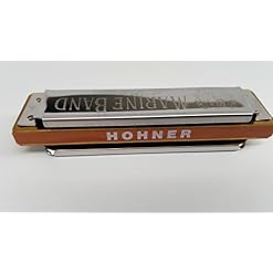 Hohner 1896BL marine band Harmonica, bouton de l’a - Les Beatles, Paul McCartney, John Lennon, RIngo Starr, George Harrison Hohner 1896BL marine band Harmonica, bouton de l'a – Image 2