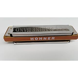 Hohner 1896BL marine band Harmonica, bouton de l’a - Les Beatles, Paul McCartney, John Lennon, RIngo Starr, George Harrison Hohner 1896BL marine band Harmonica, bouton de l'a – Image 2