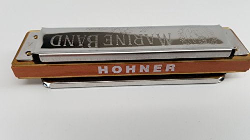 Hohner 1896BL marine band Harmonica, bouton de l’a - Les Beatles, Paul McCartney, John Lennon, RIngo Starr, George Harrison Hohner 1896BL marine band Harmonica, bouton de l'a – Image 3