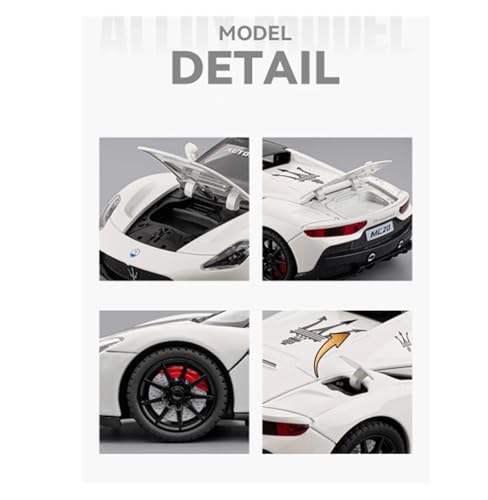 Auto modelo metálico a escala 1:24 Maserati MC20 Cabrio miniatura 3