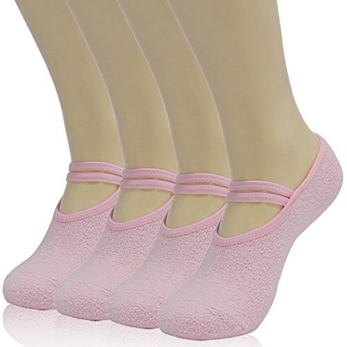 Home Slipper Womens Girls Barre Pilates Yoga Dance Low Cut Socks Non Slip