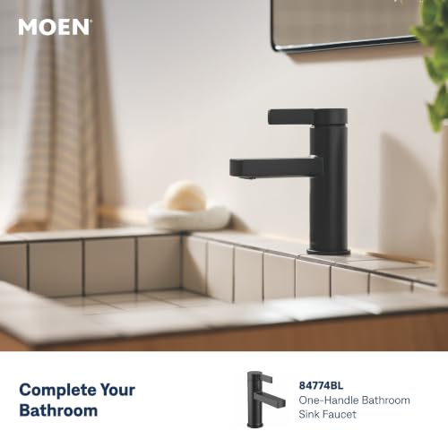 Moen 82775BL Beric Single-Handle Tub and Shower Faucet with Handshower and Metal Hose, Valve Included, IPS Tub Spout, Matte Black - image 9